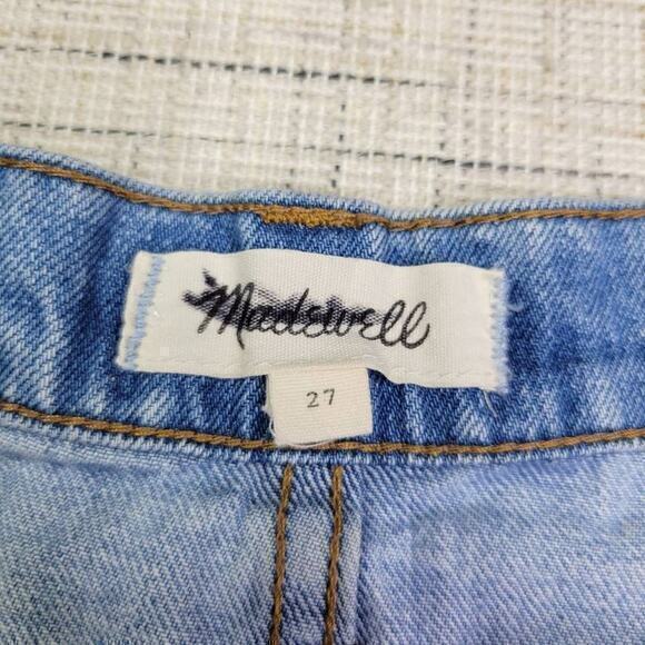 Madewell Women's Rigid Denim A-Line Mini Skirt Cutout Edition Size 27 - Picture 8 of 10